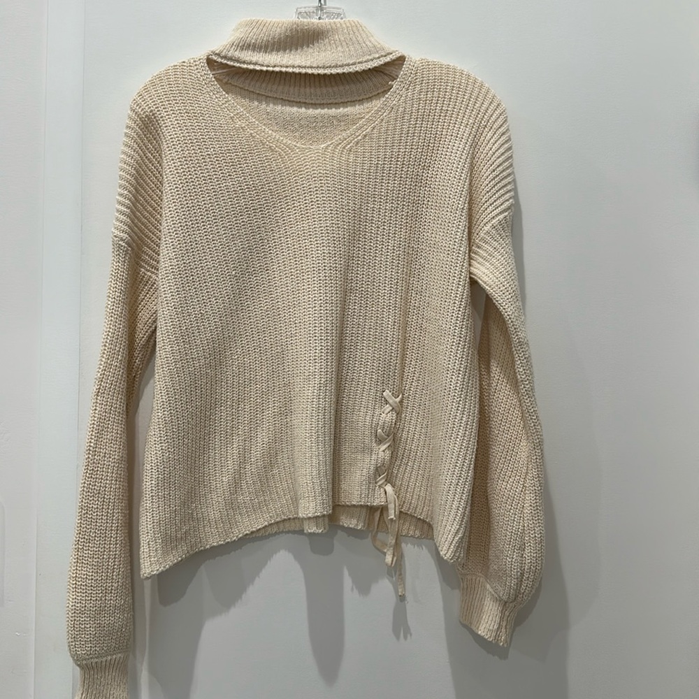 Cutout sweater